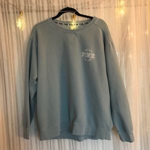 VS PINK Blue Crewneck Sweatshirt